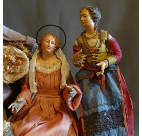 Crèche napolitaine du XVIIIe siècle : la Nativité