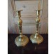 Pair of gilt bronze candlesticks Louis XVI period