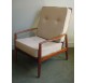 Scanadinavian style highback teak armchairs