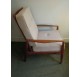 Scanadinavian style highback teak armchairs
