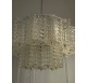50s glass chandelier by Austrolux