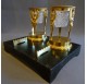 Writing set in lacquered and gilded bronze, Empire period