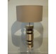 70s lamp in brushed and polished aluminum