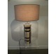 70s lamp in brushed and polished aluminum