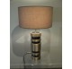 70s lamp in brushed and polished aluminum