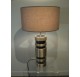 70s lamp in brushed and polished aluminum