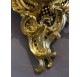 Louis XV wall clock in gilded bronze by Herbault in Paris