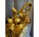 Cartel Louis XV en bronze doré de Herbault à Paris