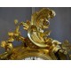 Cartel Louis XV en bronze doré de Herbault à Paris