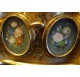 Jewelry box signed Tahan with flower miniatures