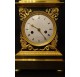 Empire period clock in gilded and patinated bronze by Mesnil