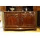 Curved two part buffet, in solid mahogany from 18th century