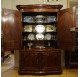 Curved two part buffet, in solid mahogany from 18th century