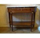 Louis XVI half-moon console in mahogany