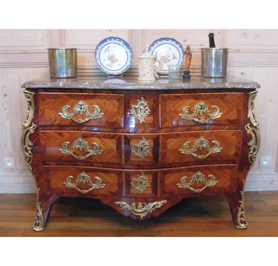 Antique Louis XV commode stamped Boudin
