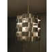 Aluminum hanging light by Max Sauze