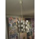 Aluminum hanging light by Max Sauze
