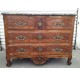 18th century chest of drawers, curved walnut, stamped Gosselin