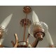 Art Deco copper chandelier by Petitot