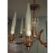 Art Deco copper chandelier by Petitot