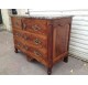 18th century chest of drawers, curved walnut, stamped Gosselin