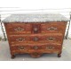 18th century chest of drawers, curved walnut, stamped Gosselin