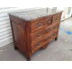 18th century chest of drawers, curved walnut, stamped Gosselin