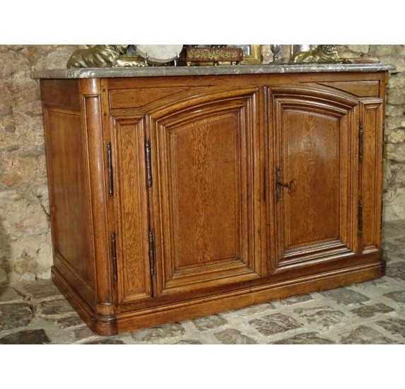 Hunting oak sideboard with double evolution