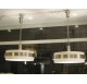 Pair of modernist chandeliers by Jean Perzel