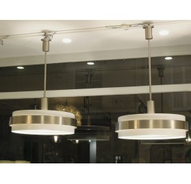 Pair of modernist chandeliers by Jean Perzel