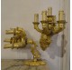 Paire d'appliques de style Restauration en bronze doré