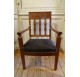 Consulat period armchair in carved mahogany