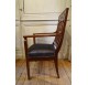 Consulat period armchair in carved mahogany