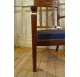 Consulat period armchair in carved mahogany