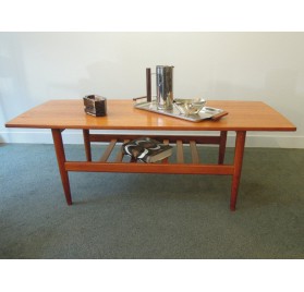 Teak coffee table by Samcom B in Scandinavian style Gröningen