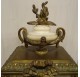 Louis XVI style cage clock in gilded bronze by Vincenti ​