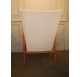 Scandinavian beech armchair with high back "wingback" type