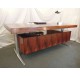 Scandinavian rosewood palisander & aluminium desk