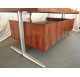 Scandinavian rosewood palisander & aluminium desk