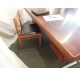 Scandinavian rosewood palisander & aluminium desk