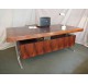 Bureau de direction scandinave en palissandre de Rio