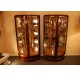 Pair of Art-Deco corner display cabinets by Maurice Rinck