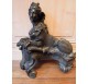Pair of andirons with sphinxes - 19th century