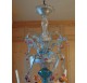 Lustre cinq branches en verre de Murano