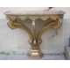 Italian 5 feet console, in gilded wood