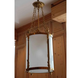 Great round frosted lantern, 19th century