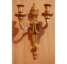 Gilt bronze wall sconces, 18th century