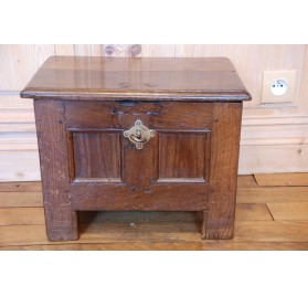 Rare small Norman oak coffer