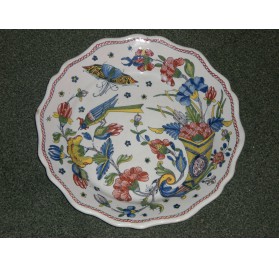 Rouen faience plate, 18th century