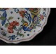 Rouen faience plate, 18th century